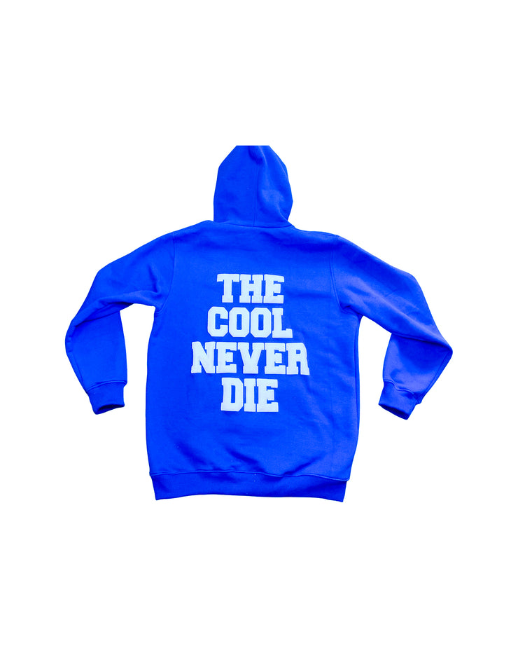 "Only The Cool Survive” Icon Hoodie Blue L/S