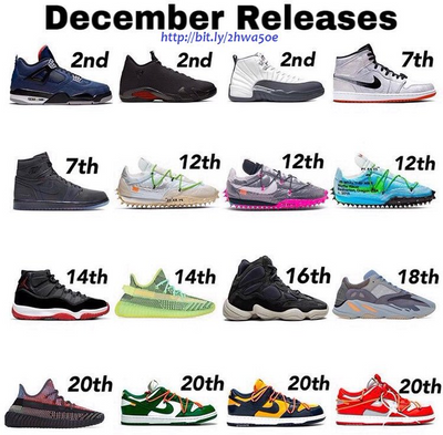December Sneaker Drops