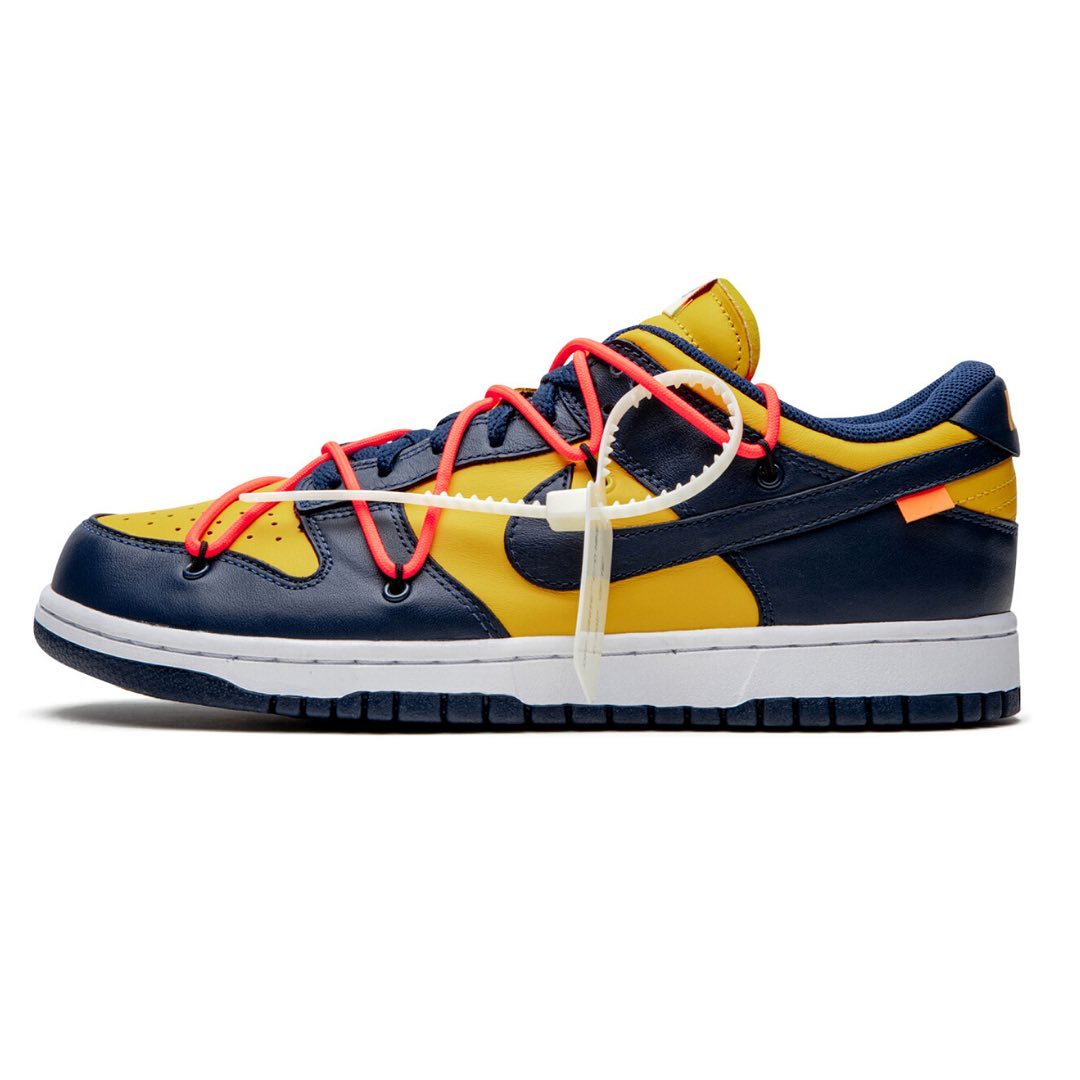 Offwhite x Nike Dunk Low “University Gold”