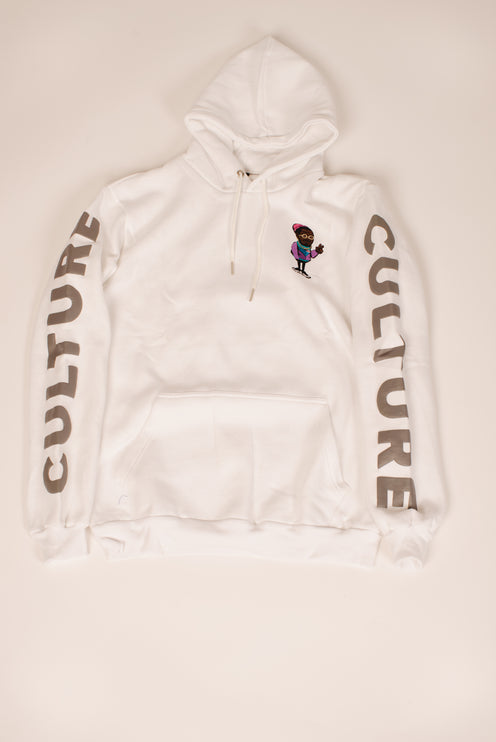 "Only The Cool Survive” Icon Hoodie White L/S