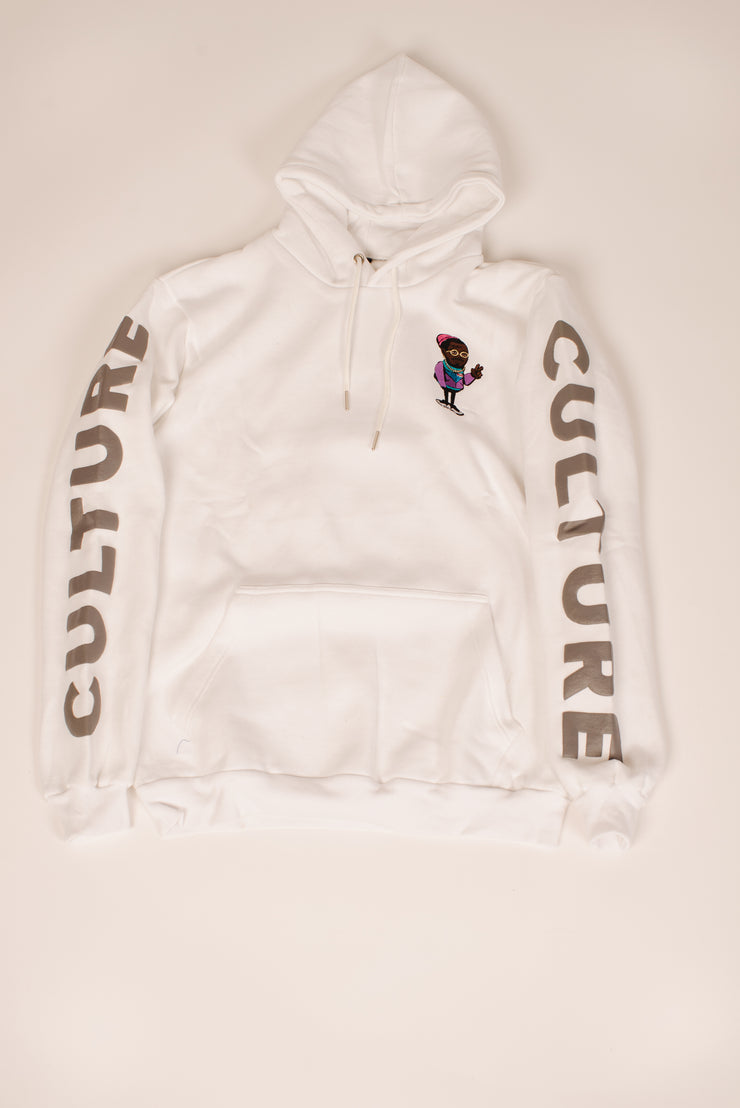 "Only The Cool Survive” Icon Hoodie White L/S