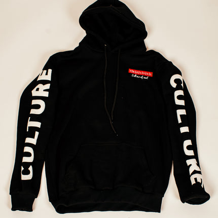 "Only The Cool Survive” Badge Hoodie Black L/S