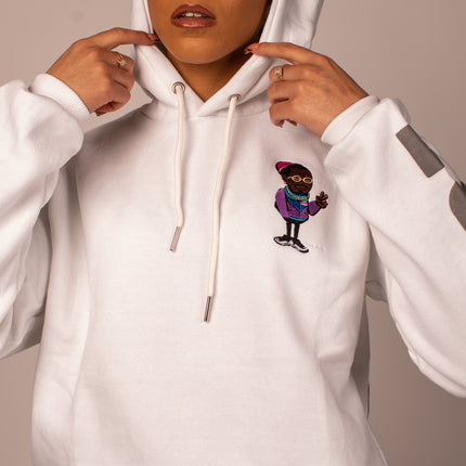 "Only The Cool Survive” Icon Hoodie White L/S
