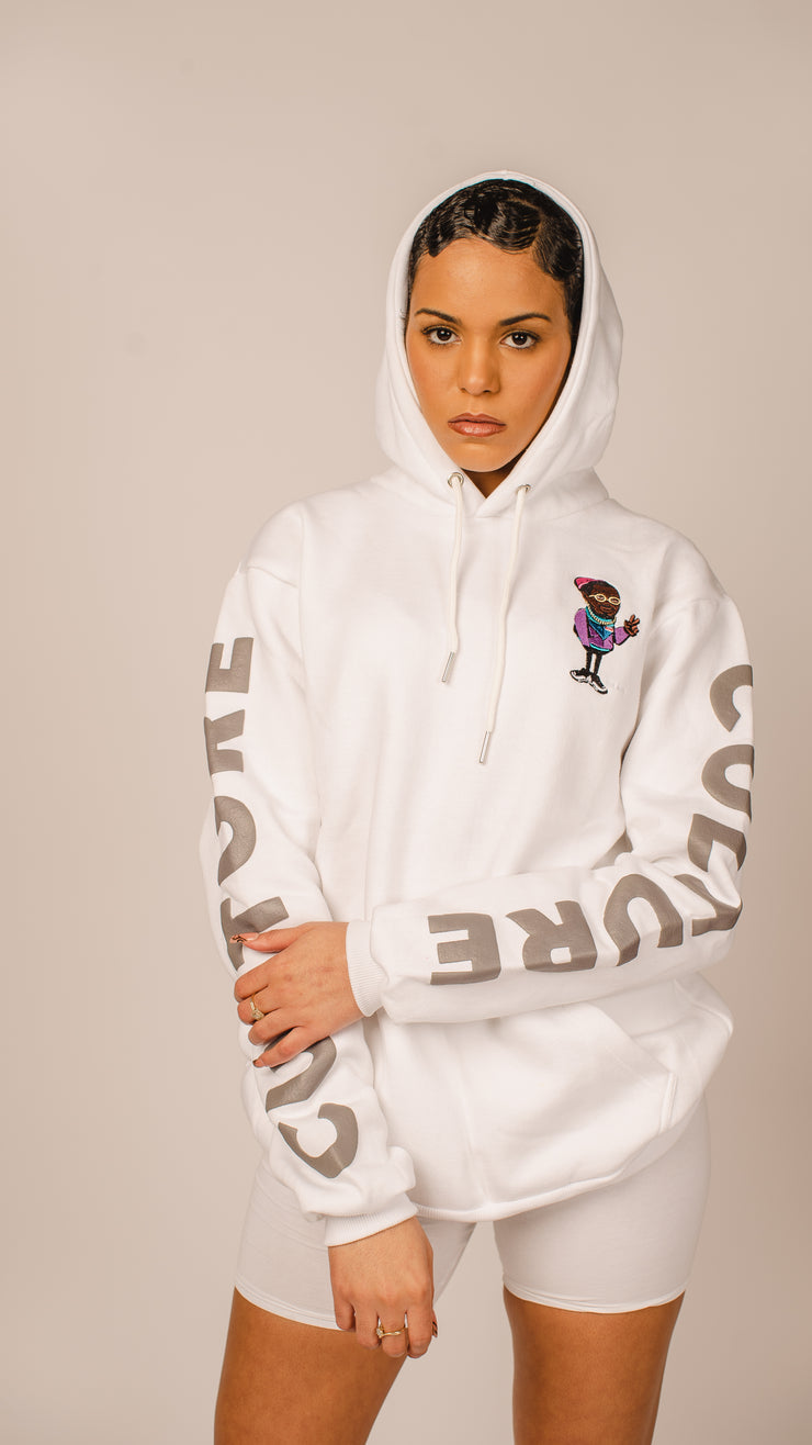 "Only The Cool Survive” Icon Hoodie White L/S