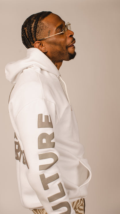 "Only The Cool Survive” Icon Hoodie White L/S