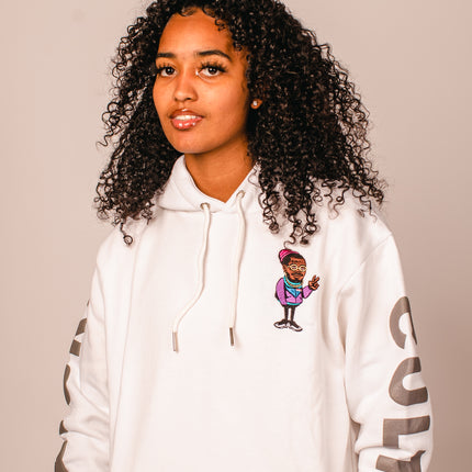 "Only The Cool Survive” Icon Hoodie White L/S