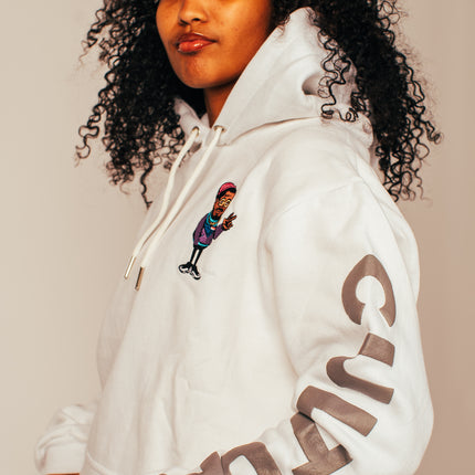 "Only The Cool Survive” Icon Hoodie White L/S