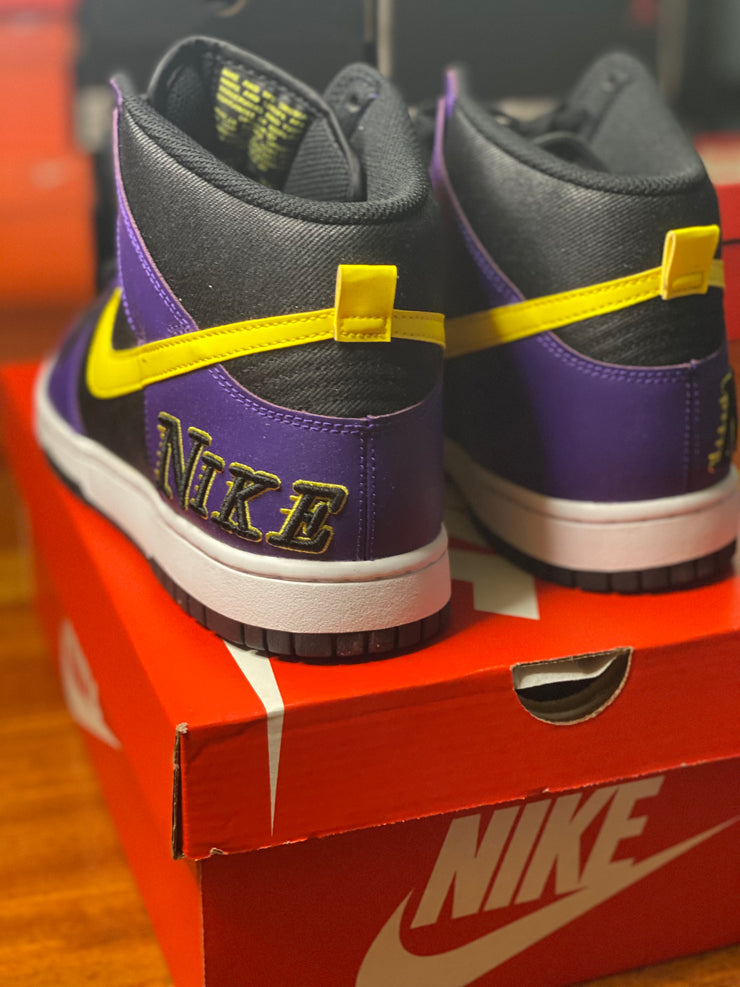 Nike Dunk High EMB Lakers