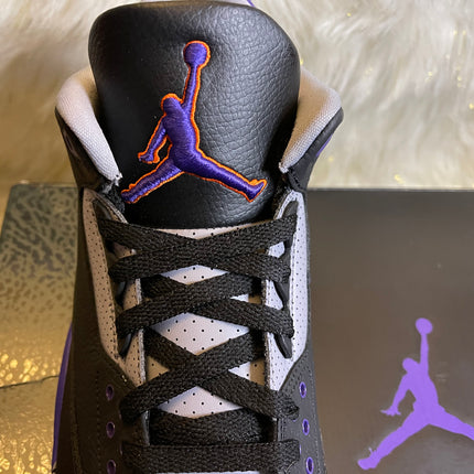 Jordan 3 Retro Black Court Purple