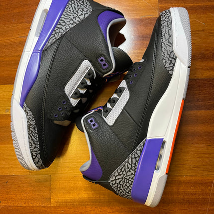 Jordan 3 Retro Black Court Purple