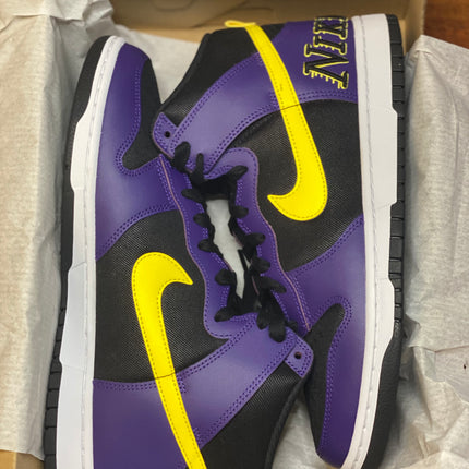 Nike Dunk High EMB Lakers